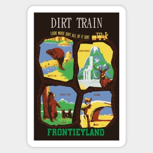 "DIRT TRAIN"  Disnerland Parody Sticker